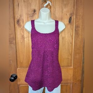Fashion Bug Purple Embellished Sleeveless‎ Tank Top
